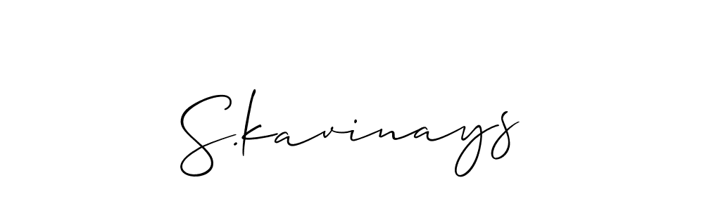 Similarly Allison_Script is the best handwritten signature design. Signature creator online .You can use it as an online autograph creator for name S.kavinays. S.kavinays signature style 2 images and pictures png