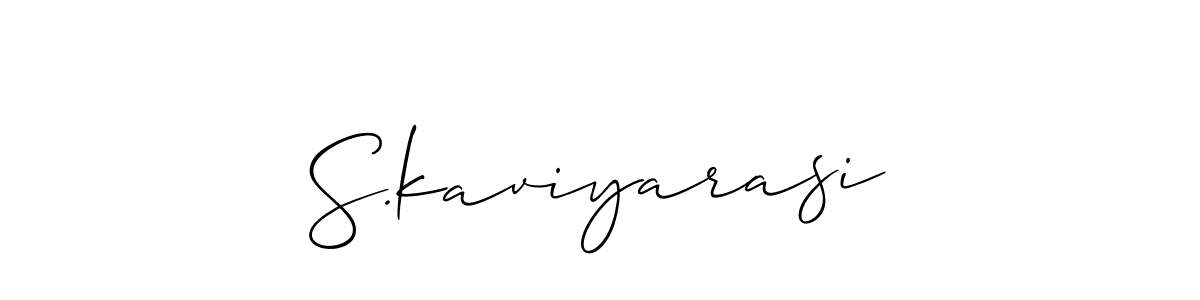 How to make S.kaviyarasi signature? Allison_Script is a professional autograph style. Create handwritten signature for S.kaviyarasi name. S.kaviyarasi signature style 2 images and pictures png