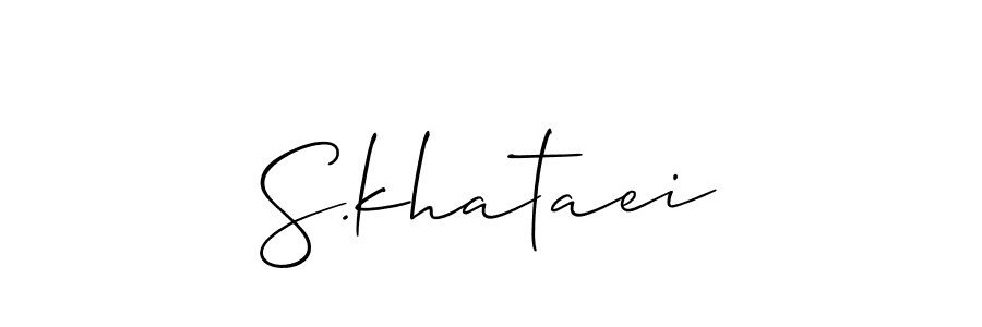 S.khataei stylish signature style. Best Handwritten Sign (Allison_Script) for my name. Handwritten Signature Collection Ideas for my name S.khataei. S.khataei signature style 2 images and pictures png