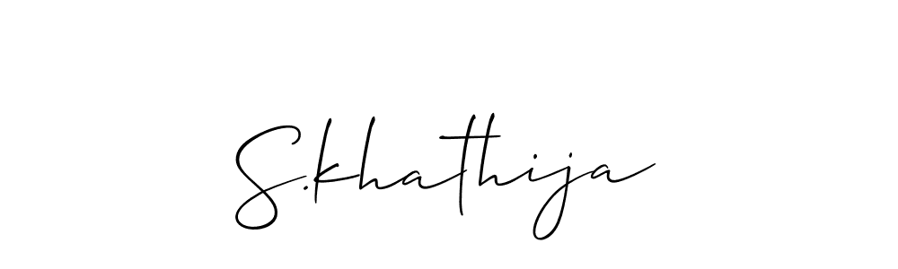 Once you've used our free online signature maker to create your best signature Allison_Script style, it's time to enjoy all of the benefits that S.khathija name signing documents. S.khathija signature style 2 images and pictures png