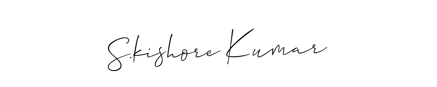 You can use this online signature creator to create a handwritten signature for the name S.kishore Kumar. This is the best online autograph maker. S.kishore Kumar signature style 2 images and pictures png