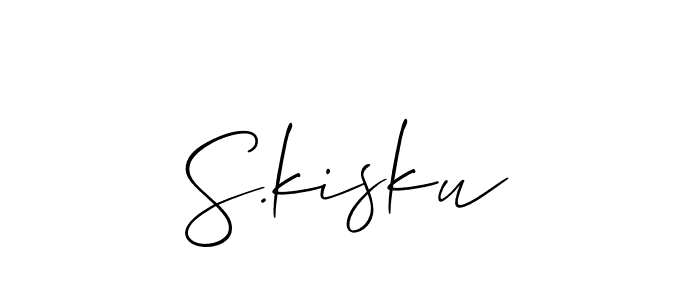 S.kisku stylish signature style. Best Handwritten Sign (Allison_Script) for my name. Handwritten Signature Collection Ideas for my name S.kisku. S.kisku signature style 2 images and pictures png