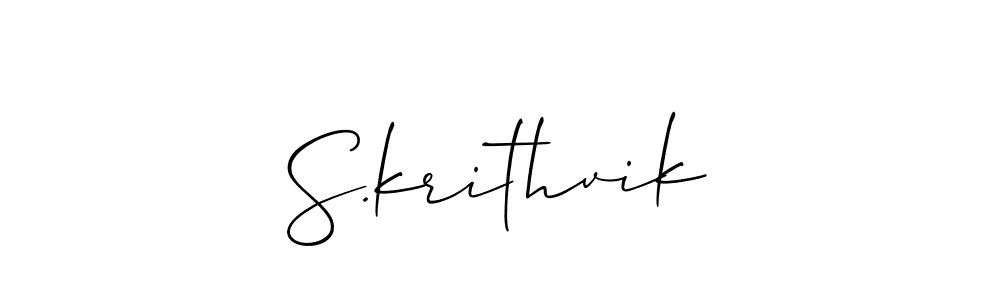 S.krithvik stylish signature style. Best Handwritten Sign (Allison_Script) for my name. Handwritten Signature Collection Ideas for my name S.krithvik. S.krithvik signature style 2 images and pictures png