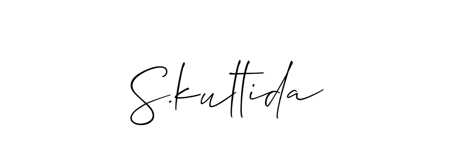 Create a beautiful signature design for name S.kultida. With this signature (Allison_Script) fonts, you can make a handwritten signature for free. S.kultida signature style 2 images and pictures png