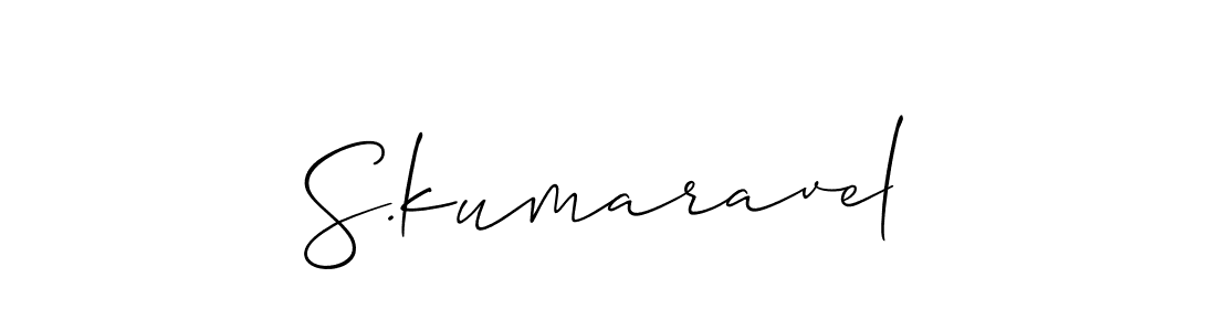 This is the best signature style for the S.kumaravel name. Also you like these signature font (Allison_Script). Mix name signature. S.kumaravel signature style 2 images and pictures png