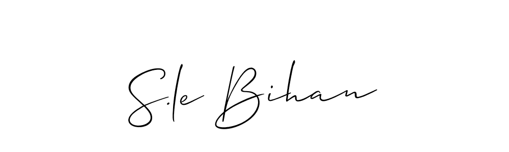 Make a beautiful signature design for name S.le Bihan. Use this online signature maker to create a handwritten signature for free. S.le Bihan signature style 2 images and pictures png