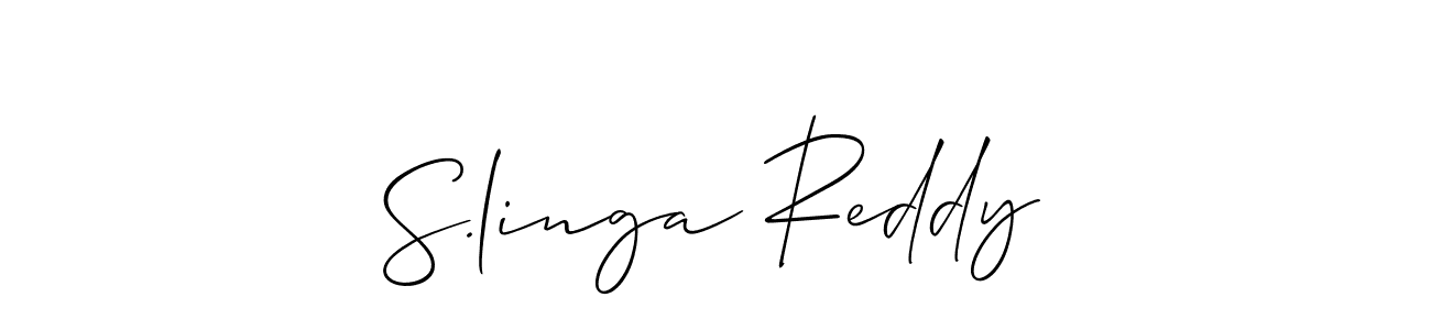 How to Draw S.linga Reddy signature style? Allison_Script is a latest design signature styles for name S.linga Reddy. S.linga Reddy signature style 2 images and pictures png