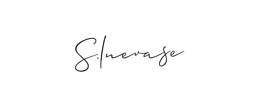 Make a beautiful signature design for name S.lnevase. With this signature (Allison_Script) style, you can create a handwritten signature for free. S.lnevase signature style 2 images and pictures png