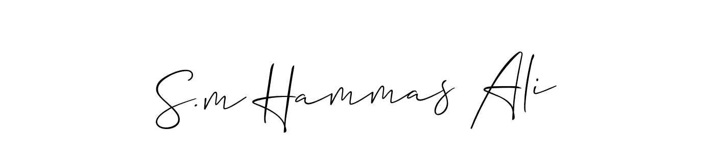 Here are the top 10 professional signature styles for the name S.m Hammas Ali. These are the best autograph styles you can use for your name. S.m Hammas Ali signature style 2 images and pictures png