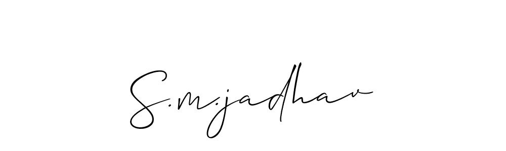 Once you've used our free online signature maker to create your best signature Allison_Script style, it's time to enjoy all of the benefits that S.m.jadhav name signing documents. S.m.jadhav signature style 2 images and pictures png