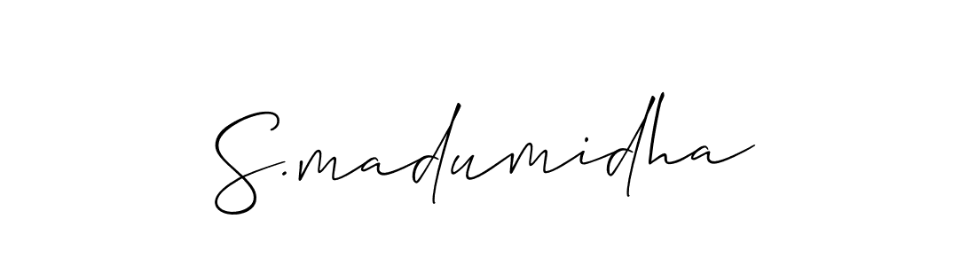 This is the best signature style for the S.madumidha name. Also you like these signature font (Allison_Script). Mix name signature. S.madumidha signature style 2 images and pictures png