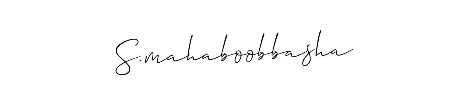 Allison_Script is a professional signature style that is perfect for those who want to add a touch of class to their signature. It is also a great choice for those who want to make their signature more unique. Get S.mahaboobbasha name to fancy signature for free. S.mahaboobbasha signature style 2 images and pictures png