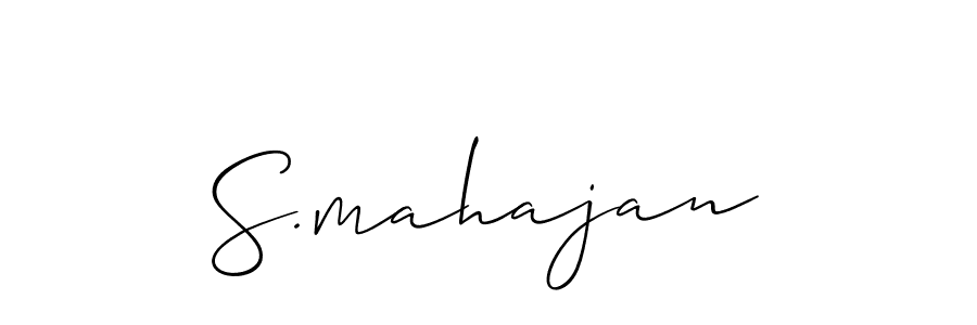 How to make S.mahajan name signature. Use Allison_Script style for creating short signs online. This is the latest handwritten sign. S.mahajan signature style 2 images and pictures png