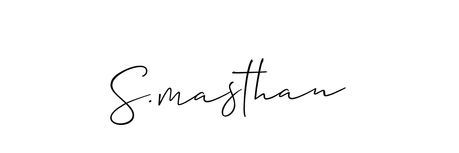 S.masthan stylish signature style. Best Handwritten Sign (Allison_Script) for my name. Handwritten Signature Collection Ideas for my name S.masthan. S.masthan signature style 2 images and pictures png