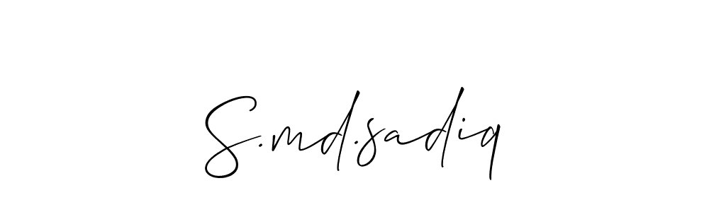 Here are the top 10 professional signature styles for the name S.md.sadiq. These are the best autograph styles you can use for your name. S.md.sadiq signature style 2 images and pictures png