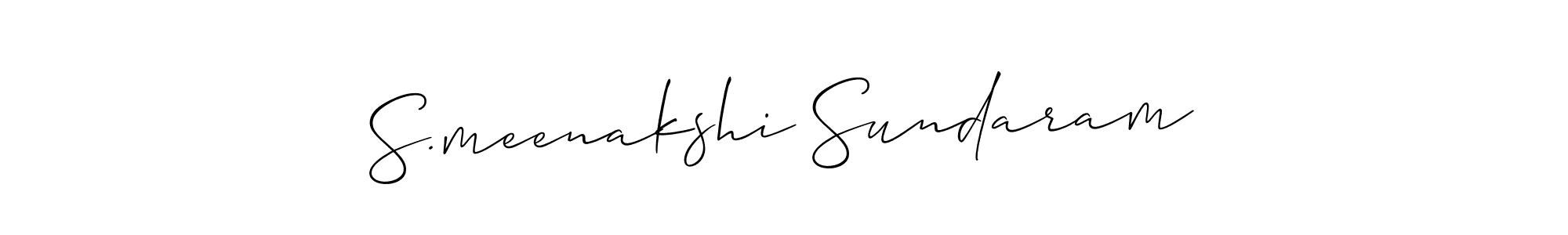 S.meenakshi Sundaram stylish signature style. Best Handwritten Sign (Allison_Script) for my name. Handwritten Signature Collection Ideas for my name S.meenakshi Sundaram. S.meenakshi Sundaram signature style 2 images and pictures png