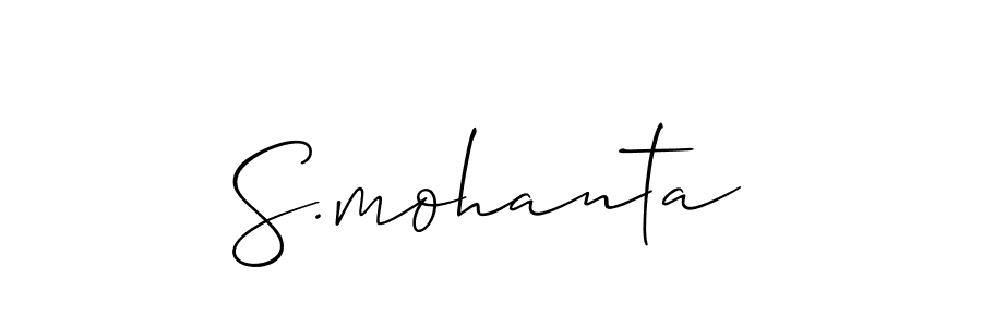 Also we have S.mohanta name is the best signature style. Create professional handwritten signature collection using Allison_Script autograph style. S.mohanta signature style 2 images and pictures png