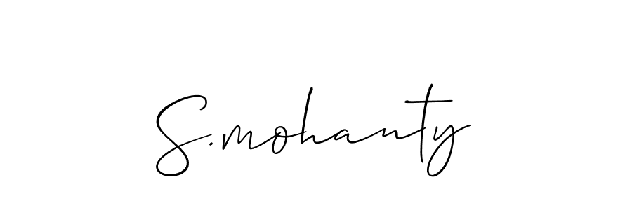 Make a short S.mohanty signature style. Manage your documents anywhere anytime using Allison_Script. Create and add eSignatures, submit forms, share and send files easily. S.mohanty signature style 2 images and pictures png