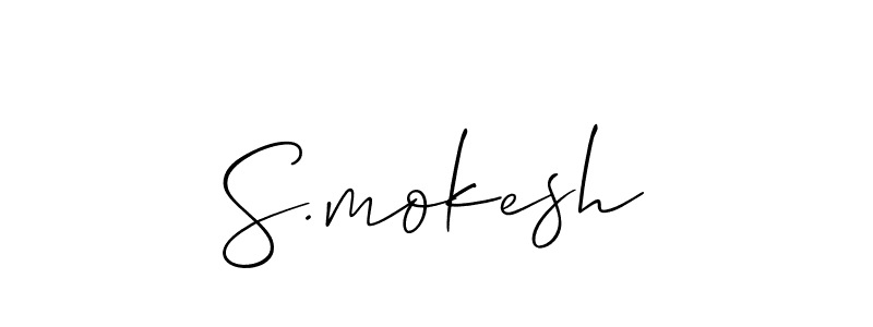 Check out images of Autograph of S.mokesh name. Actor S.mokesh Signature Style. Allison_Script is a professional sign style online. S.mokesh signature style 2 images and pictures png
