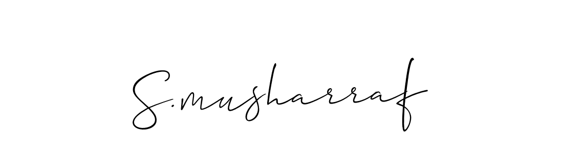 Make a beautiful signature design for name S.musharraf. Use this online signature maker to create a handwritten signature for free. S.musharraf signature style 2 images and pictures png