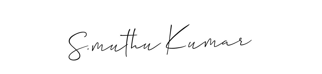 How to make S.muthu Kumar signature? Allison_Script is a professional autograph style. Create handwritten signature for S.muthu Kumar name. S.muthu Kumar signature style 2 images and pictures png