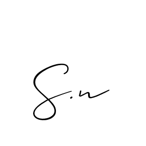 Similarly Allison_Script is the best handwritten signature design. Signature creator online .You can use it as an online autograph creator for name S.n. S.n signature style 2 images and pictures png