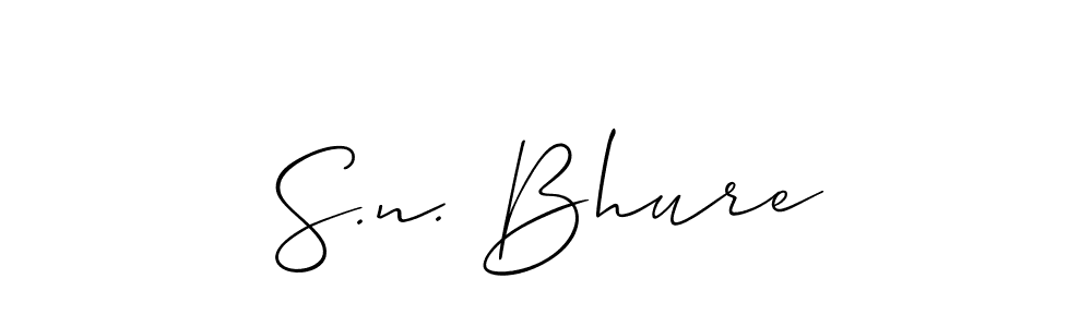 You can use this online signature creator to create a handwritten signature for the name S.n. Bhure. This is the best online autograph maker. S.n. Bhure signature style 2 images and pictures png
