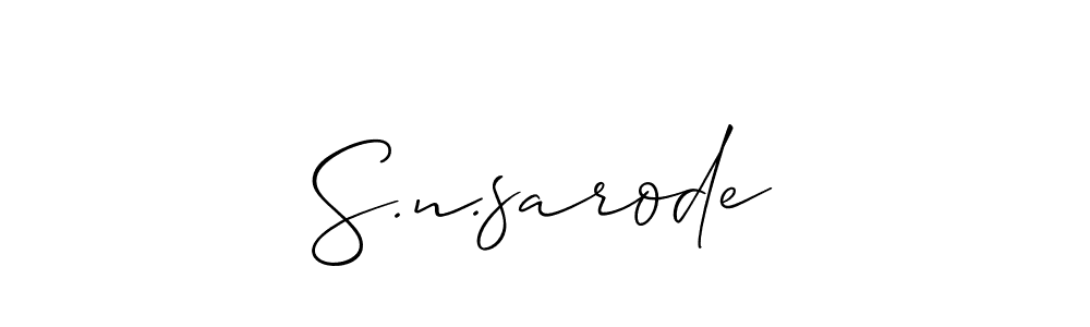 Similarly Allison_Script is the best handwritten signature design. Signature creator online .You can use it as an online autograph creator for name S.n.sarode. S.n.sarode signature style 2 images and pictures png