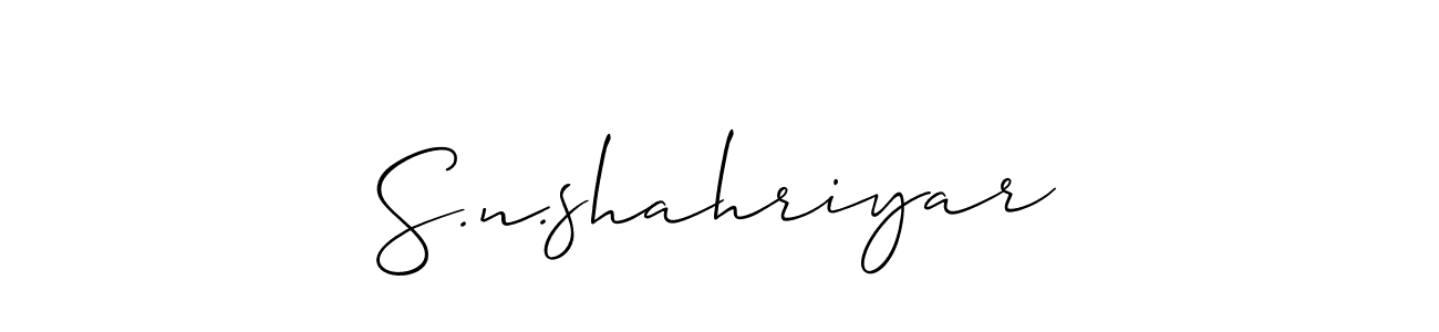 Check out images of Autograph of S.n.shahriyar name. Actor S.n.shahriyar Signature Style. Allison_Script is a professional sign style online. S.n.shahriyar signature style 2 images and pictures png