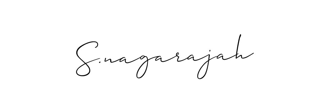 Make a beautiful signature design for name S.nagarajah. Use this online signature maker to create a handwritten signature for free. S.nagarajah signature style 2 images and pictures png