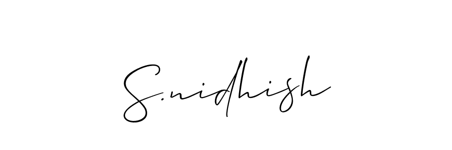 You can use this online signature creator to create a handwritten signature for the name S.nidhish. This is the best online autograph maker. S.nidhish signature style 2 images and pictures png