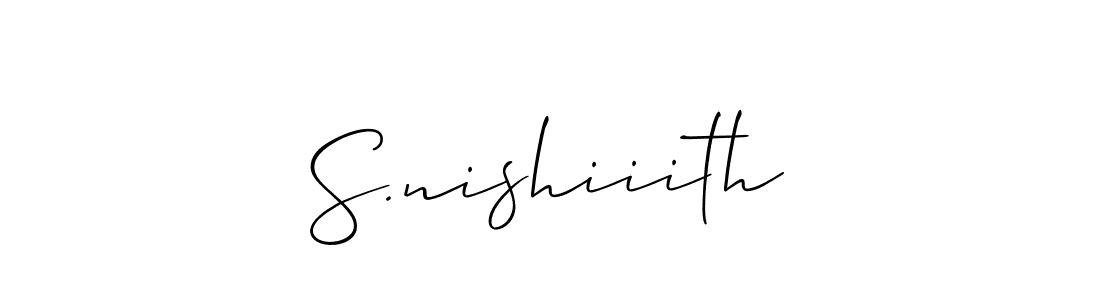 Make a beautiful signature design for name S.nishiiith. Use this online signature maker to create a handwritten signature for free. S.nishiiith signature style 2 images and pictures png