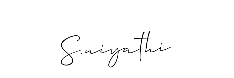 Make a beautiful signature design for name S.niyathi. Use this online signature maker to create a handwritten signature for free. S.niyathi signature style 2 images and pictures png