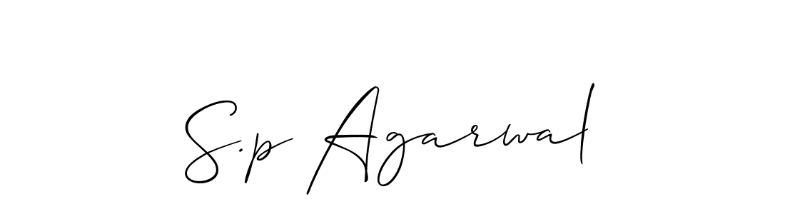 How to Draw S.p Agarwal signature style? Allison_Script is a latest design signature styles for name S.p Agarwal. S.p Agarwal signature style 2 images and pictures png