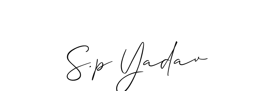 You can use this online signature creator to create a handwritten signature for the name S.p Yadav. This is the best online autograph maker. S.p Yadav signature style 2 images and pictures png