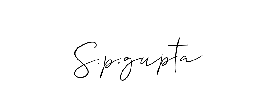 It looks lik you need a new signature style for name S.p.gupta. Design unique handwritten (Allison_Script) signature with our free signature maker in just a few clicks. S.p.gupta signature style 2 images and pictures png