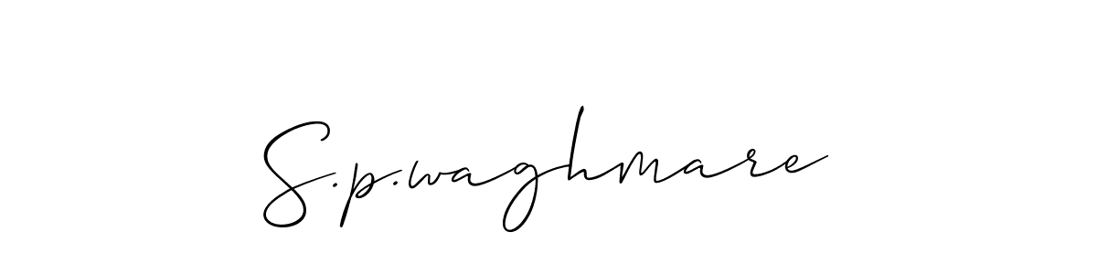 Similarly Allison_Script is the best handwritten signature design. Signature creator online .You can use it as an online autograph creator for name S.p.waghmare. S.p.waghmare signature style 2 images and pictures png