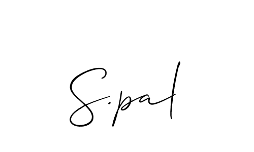 Also we have S.pal name is the best signature style. Create professional handwritten signature collection using Allison_Script autograph style. S.pal signature style 2 images and pictures png
