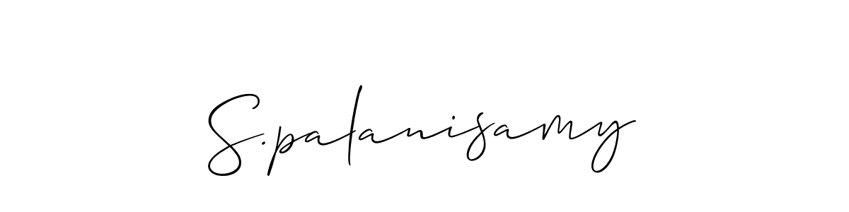 Also You can easily find your signature by using the search form. We will create S.palanisamy name handwritten signature images for you free of cost using Allison_Script sign style. S.palanisamy signature style 2 images and pictures png