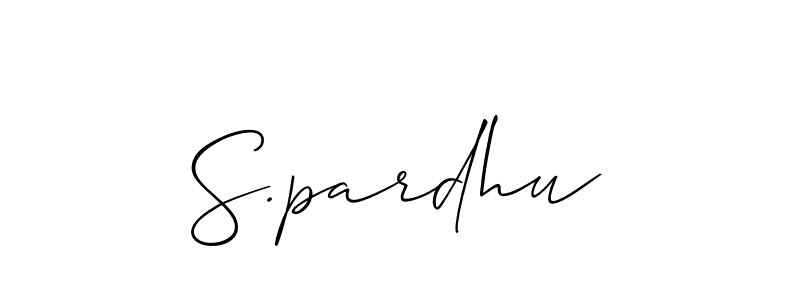 Check out images of Autograph of S.pardhu name. Actor S.pardhu Signature Style. Allison_Script is a professional sign style online. S.pardhu signature style 2 images and pictures png