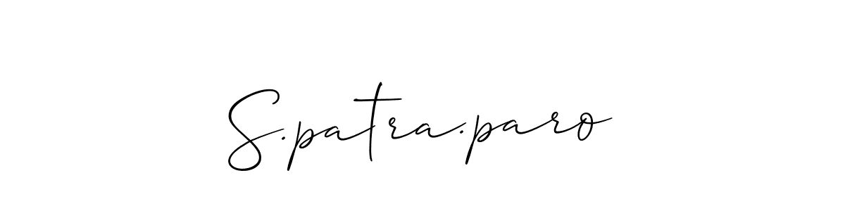 Best and Professional Signature Style for S.patra.paro. Allison_Script Best Signature Style Collection. S.patra.paro signature style 2 images and pictures png