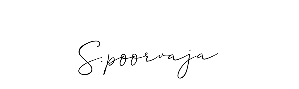 You can use this online signature creator to create a handwritten signature for the name S.poorvaja. This is the best online autograph maker. S.poorvaja signature style 2 images and pictures png