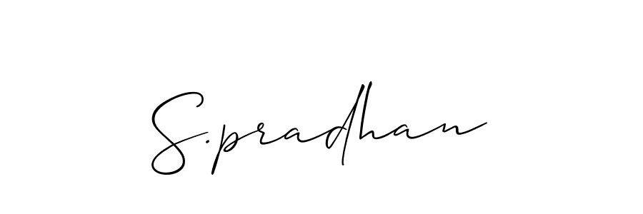 S.pradhan stylish signature style. Best Handwritten Sign (Allison_Script) for my name. Handwritten Signature Collection Ideas for my name S.pradhan. S.pradhan signature style 2 images and pictures png