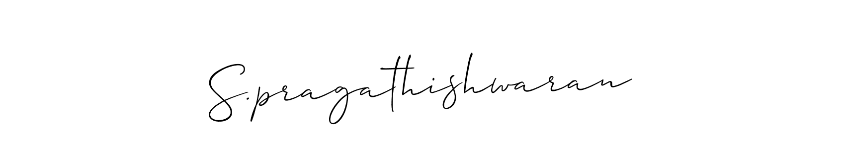 Make a beautiful signature design for name S.pragathishwaran. Use this online signature maker to create a handwritten signature for free. S.pragathishwaran signature style 2 images and pictures png