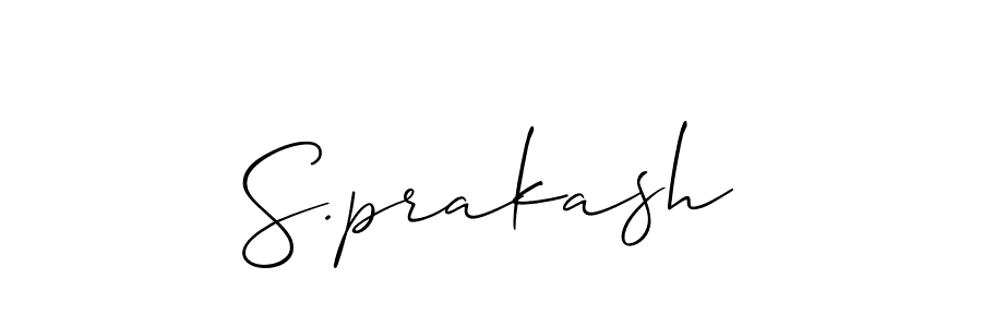 Create a beautiful signature design for name S.prakash. With this signature (Allison_Script) fonts, you can make a handwritten signature for free. S.prakash signature style 2 images and pictures png