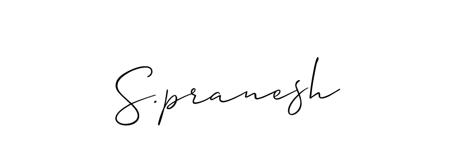 S.pranesh stylish signature style. Best Handwritten Sign (Allison_Script) for my name. Handwritten Signature Collection Ideas for my name S.pranesh. S.pranesh signature style 2 images and pictures png