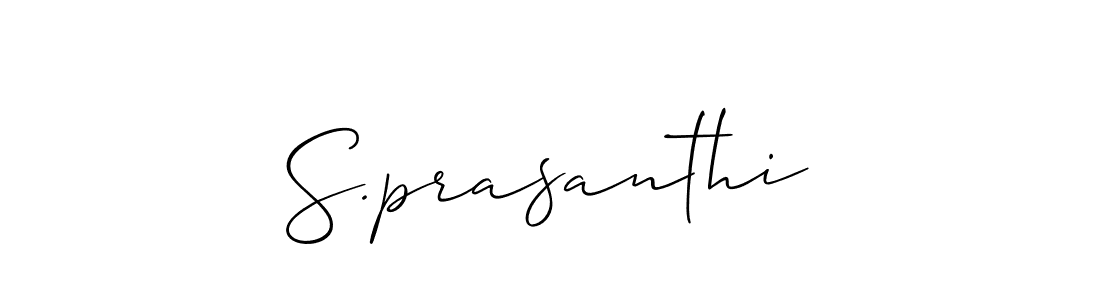 S.prasanthi stylish signature style. Best Handwritten Sign (Allison_Script) for my name. Handwritten Signature Collection Ideas for my name S.prasanthi. S.prasanthi signature style 2 images and pictures png