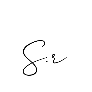 S.r stylish signature style. Best Handwritten Sign (Allison_Script) for my name. Handwritten Signature Collection Ideas for my name S.r. S.r signature style 2 images and pictures png