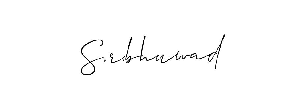 S.r.bhuwad stylish signature style. Best Handwritten Sign (Allison_Script) for my name. Handwritten Signature Collection Ideas for my name S.r.bhuwad. S.r.bhuwad signature style 2 images and pictures png