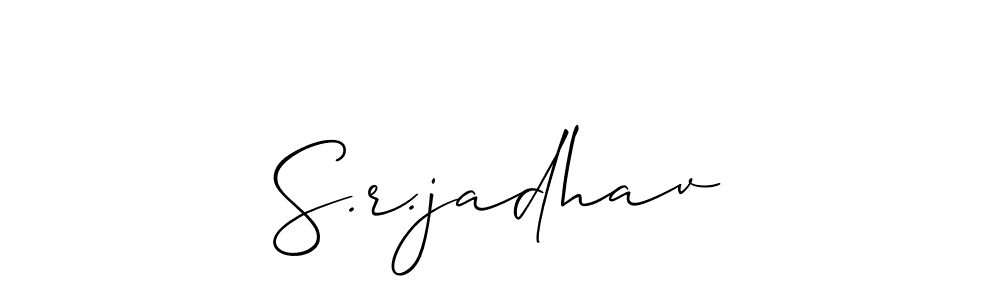 Once you've used our free online signature maker to create your best signature Allison_Script style, it's time to enjoy all of the benefits that S.r.jadhav name signing documents. S.r.jadhav signature style 2 images and pictures png